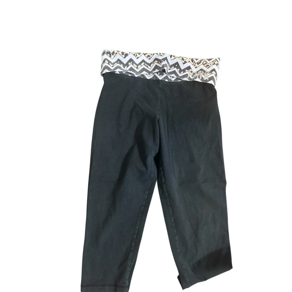 Vtg VS PINK 🩷Y2K 🔥Fold‎ Over Yoga Pants Lot Black Low Rise Rare Waistband S